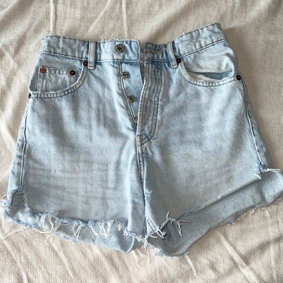 Zara shorts denim size 4 - Picture 1 of 3